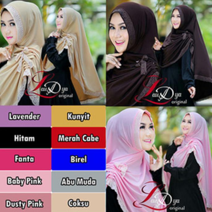 Jilbab Syari Syar'i Yolanda / Jilbab Syari Khimar Syar'i Yolanda YLS13 (READY STOCK)