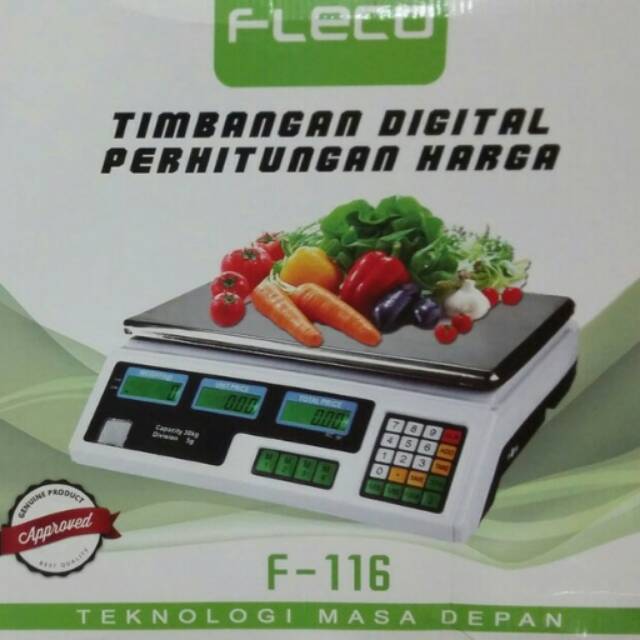 FLECO TIMBANGAN DIGITAL+PERHITUNGAN HARGA