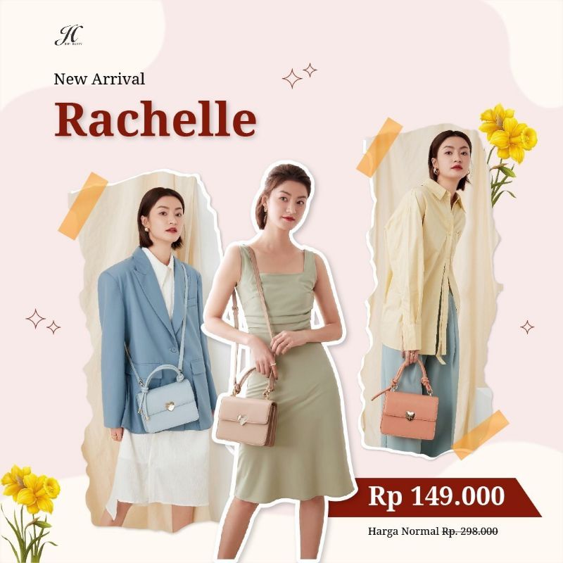 RACHELLE BAG / TAS SELEMPANG WANITA / TAS JALAN / ORIGINAL JIMSHONEY/ ANTI AIR/ JIMSHONEY MARTAPURA/JIMSHONEY BANJARBARU/JIMSHONEY BANJARMASIN