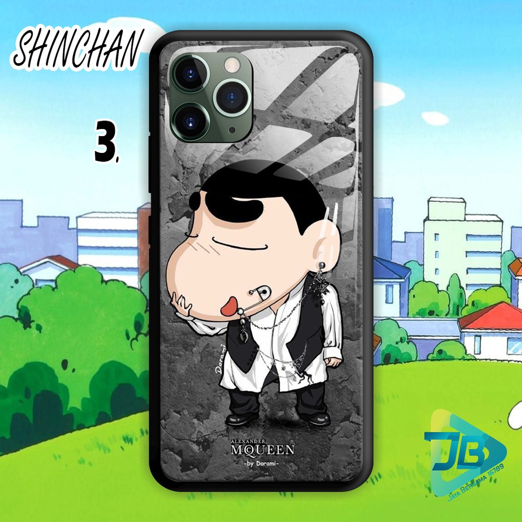 SOFTCASE BACK CASE GLASS KACA SHINCHAN VIVO Y11 Y12 Y15 Y17 Y12S Y20 Y19 Y30 Y53 Y55 Y65 JB4313