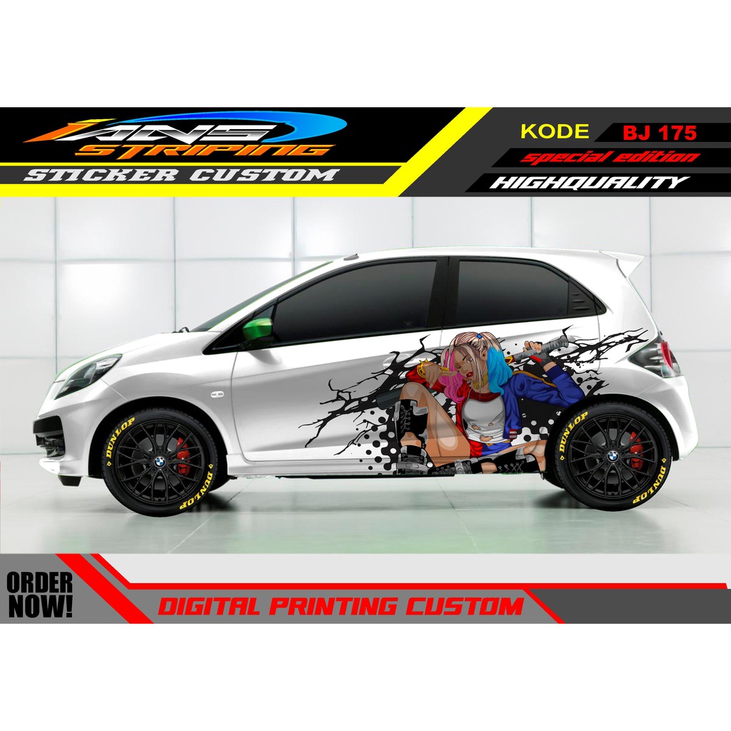 VARIASI STICKER HONDA BRIO / STICKER HONDA JAZZ / STICKER DECAL MOBIL JAZZ / DECAL STICKER MOBIL