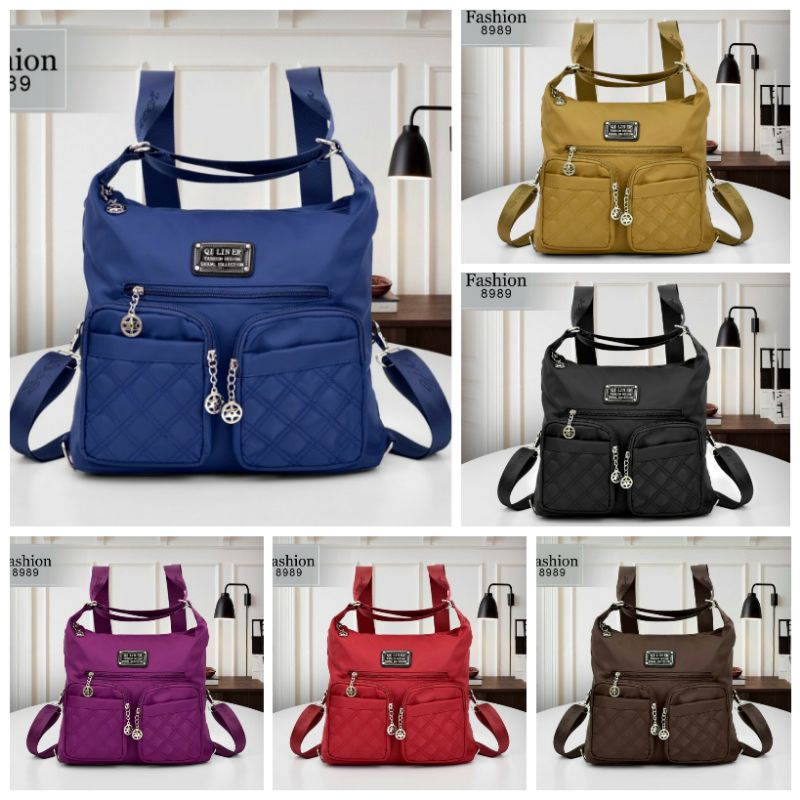 Selempang Ransel Qiliner #8989 Multifungsi || Tas Qi Lin Er Multifungsi