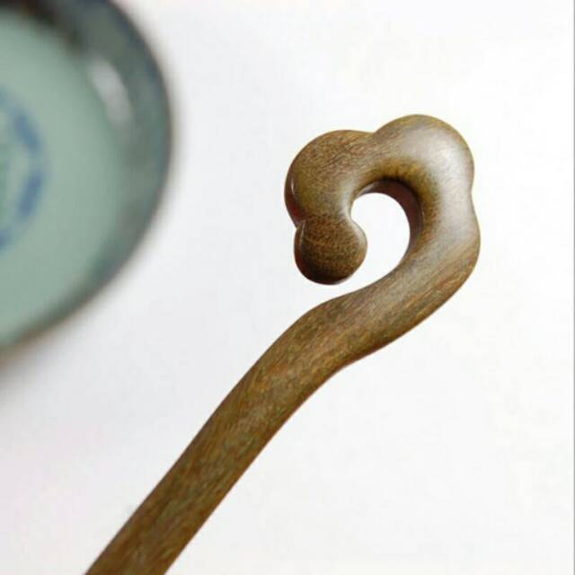 Chinese lucky cloud hair stick sandalwood tusuk konde kayu cendana
