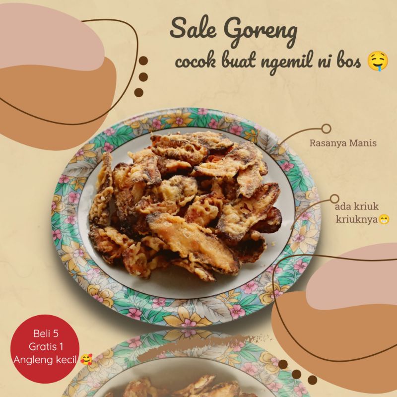 

sale pisang//sale goreng//manis kriuk terlaris// cemilan pisang enak