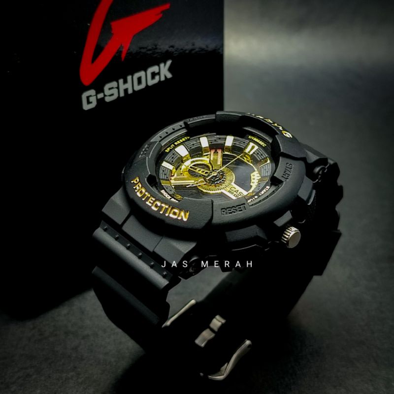 JAM TANGAN COUPLE G SHOCK GWG BLACK GOLD GRADE A INCLUDE BONUS