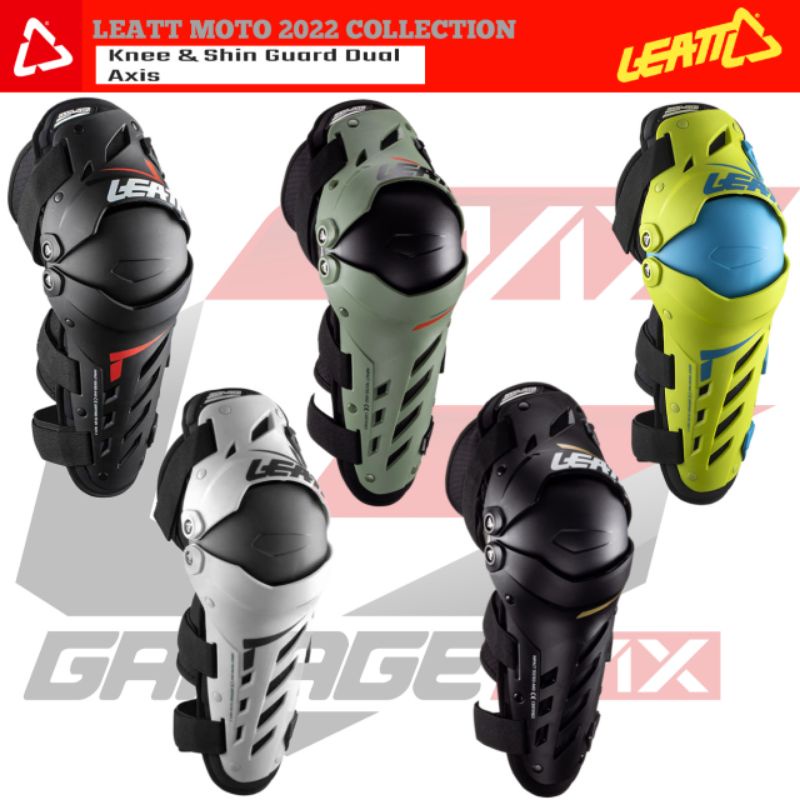 KNEE GUARD LEATT DUAL AXIS.KNEE PROTECTOR.DEKER.PELINDUNG SIKUT.MOTOCROSS.TRAIL.TOURING.ADVENTURE