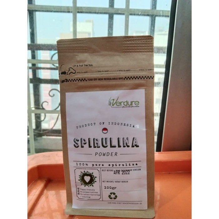 

NEW VERDURE SPIRULINA POWDER 100gr