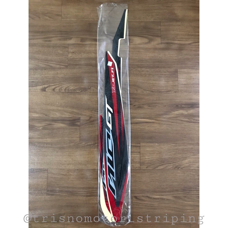 Striping list body Mio GT Th.2014 hitam merah
