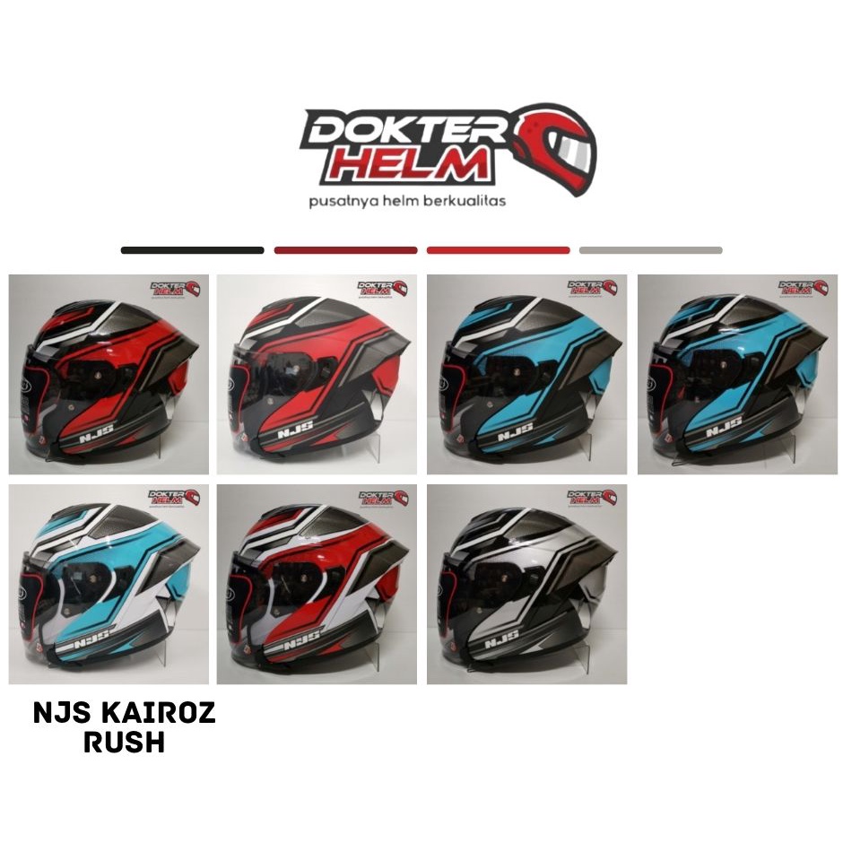 Helm Half Face Njs Kairoz Helmjabodetabek