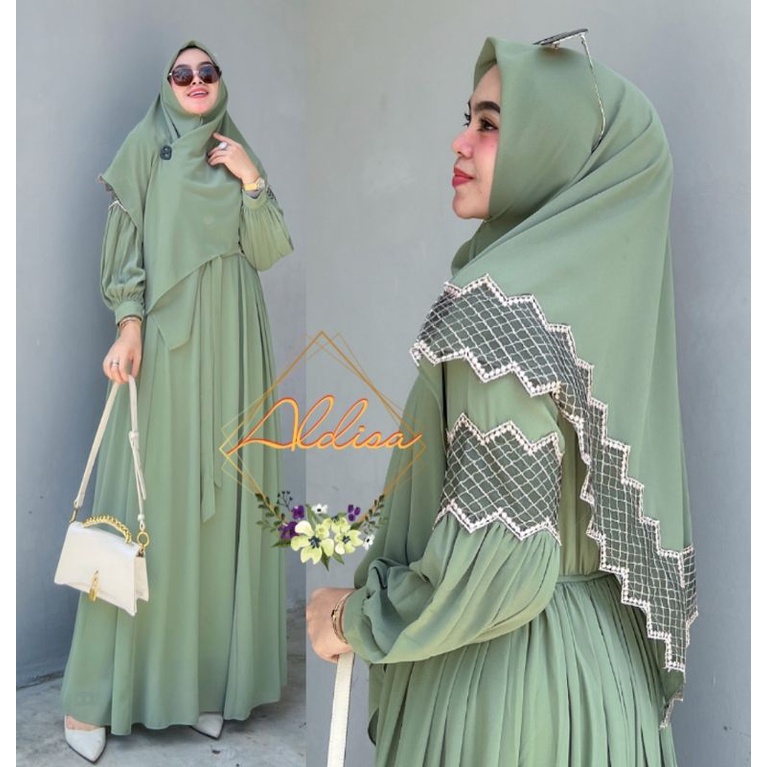 GAMIS SYARI AKINA BY ALDISA ORIGINAL