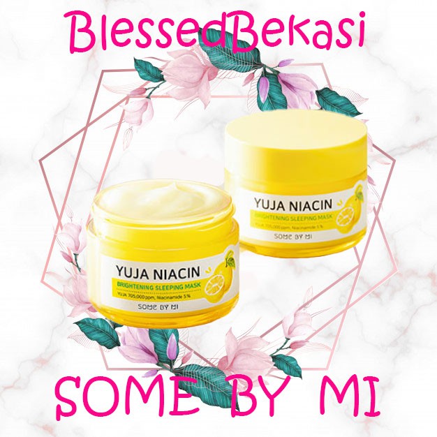 (BPOM) SOME BY MI Yuja Niacin Brightening Sleeping Mask 60gr Krim Malam Whitening