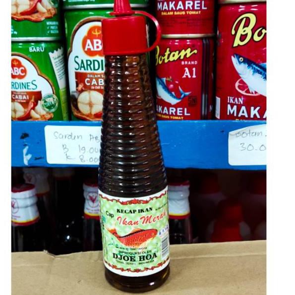 

【Bayar di Tempat】 Kecap Ikan Cap Ikan Merah/ Kecap ikan cap ikan merah Djoe Hoa 140ml