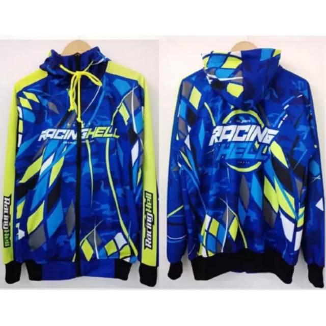 JAKET RACING HELL Custom Nama & Logo