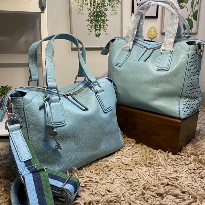 Tas Wanita Fossile Jacqueline Satchel Turquoise