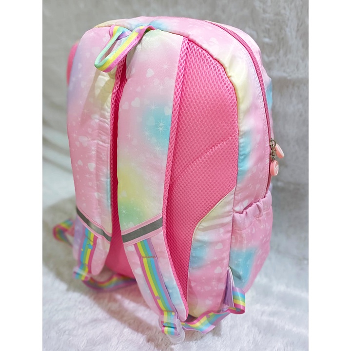 RANSEL / BACKPACK TAS Anak Sekolah SD / SMP / REMAJA MODEL MASA KINI Motif Rainbow PELANG KANTUNG TUTP IMPORT