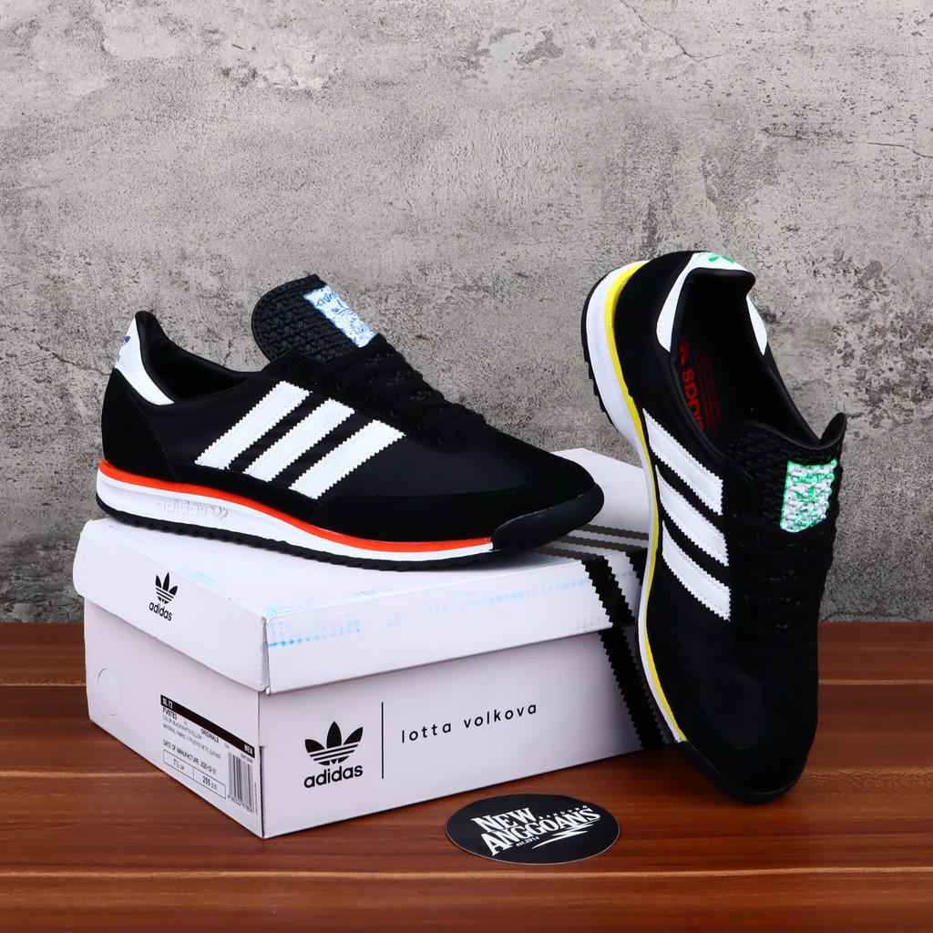 Adidas SL72 - LA Trainer OG Black White Hitam Putih France Series