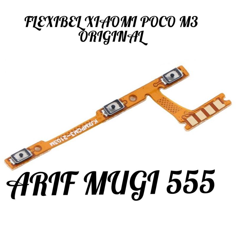 Flexibel Flexible Tombol on off Power Volume Xiaomi Poco M3 Original