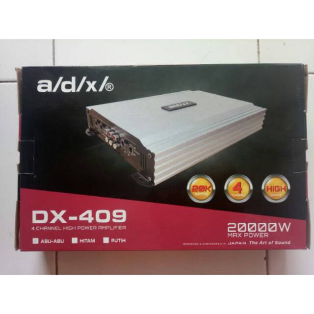 Audio Mobil Power Ampli Power Amplifier 4 Channel ADX Type DX - 409  20000watt