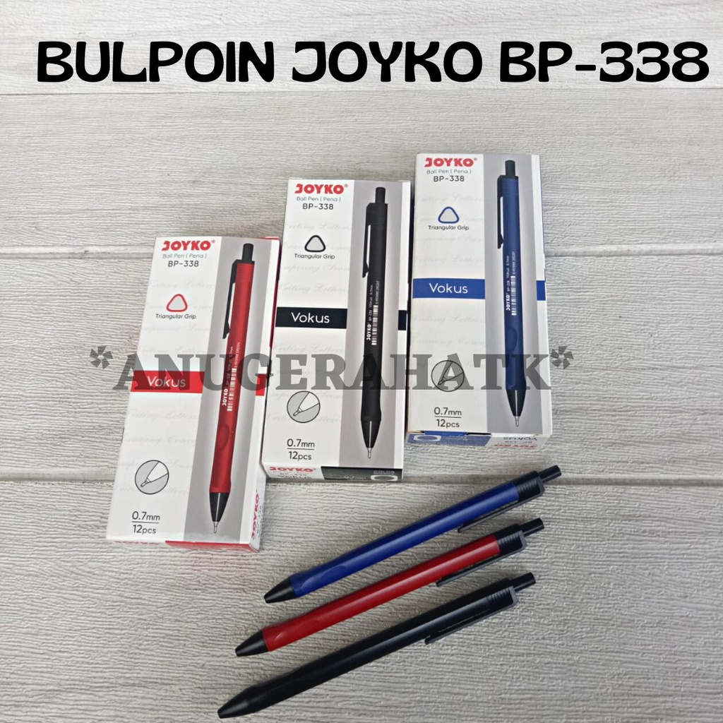 

Bolpen / Pulpen Cetekan Joyko VOKUS 338 Hitam