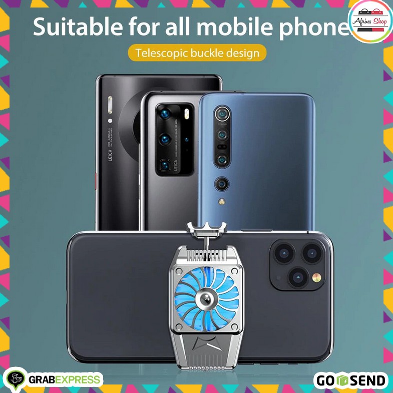 Whiskeria_ Smartphone Cooling Fan Kipas Pendingin Hp 5000Rpm Gamepad Cooler