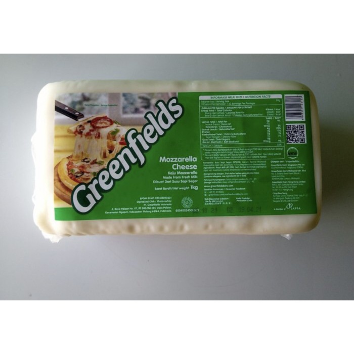 

GreenField Mozarella Cheese 1 Kg Keju Moza