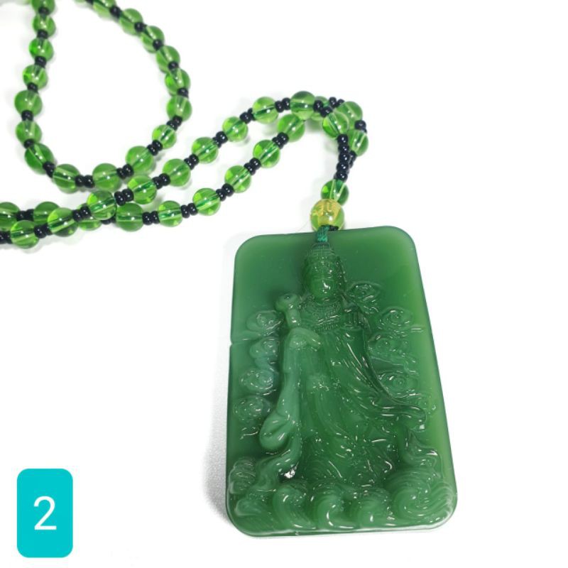 Kalung liontin batu giok burma asli IMPOR