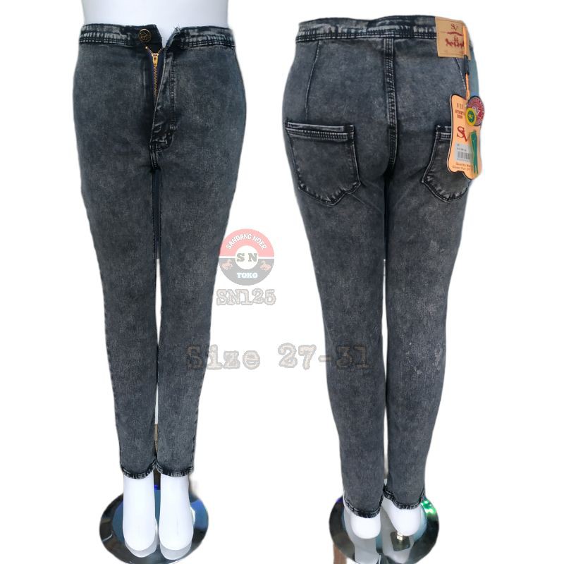 

Jeans Haighwaist Pensil Sv⁷ Snowblack