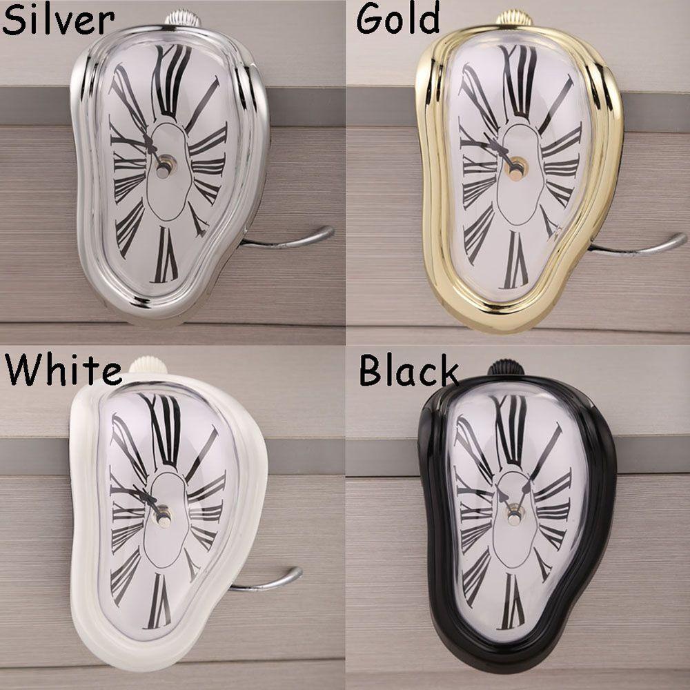 Solighter Melting Clock Novel Surereal Wall Decor Rumah Seni Desain Silent