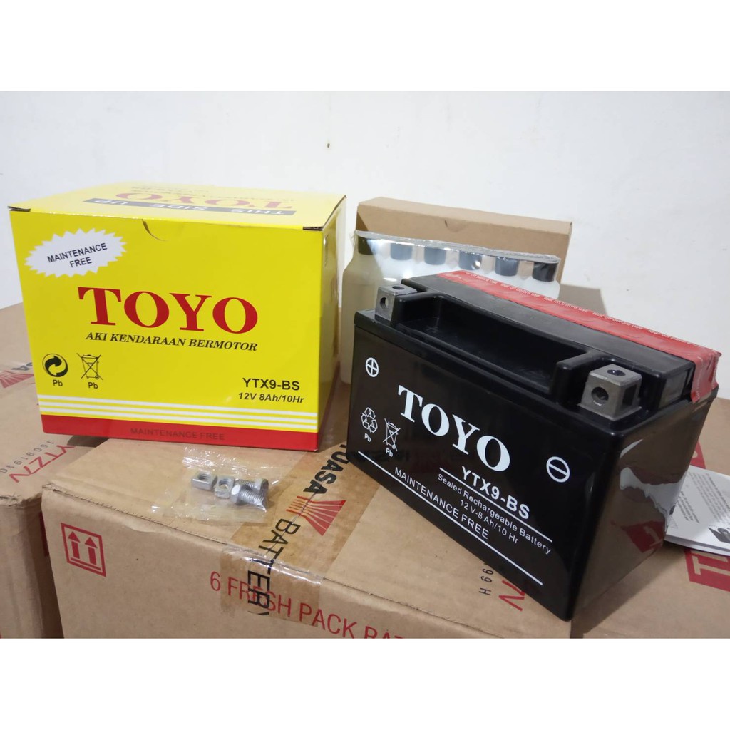 Aki TOYO Ninja250 SL mono Z 250 SL FI OLD KARBU CARBU