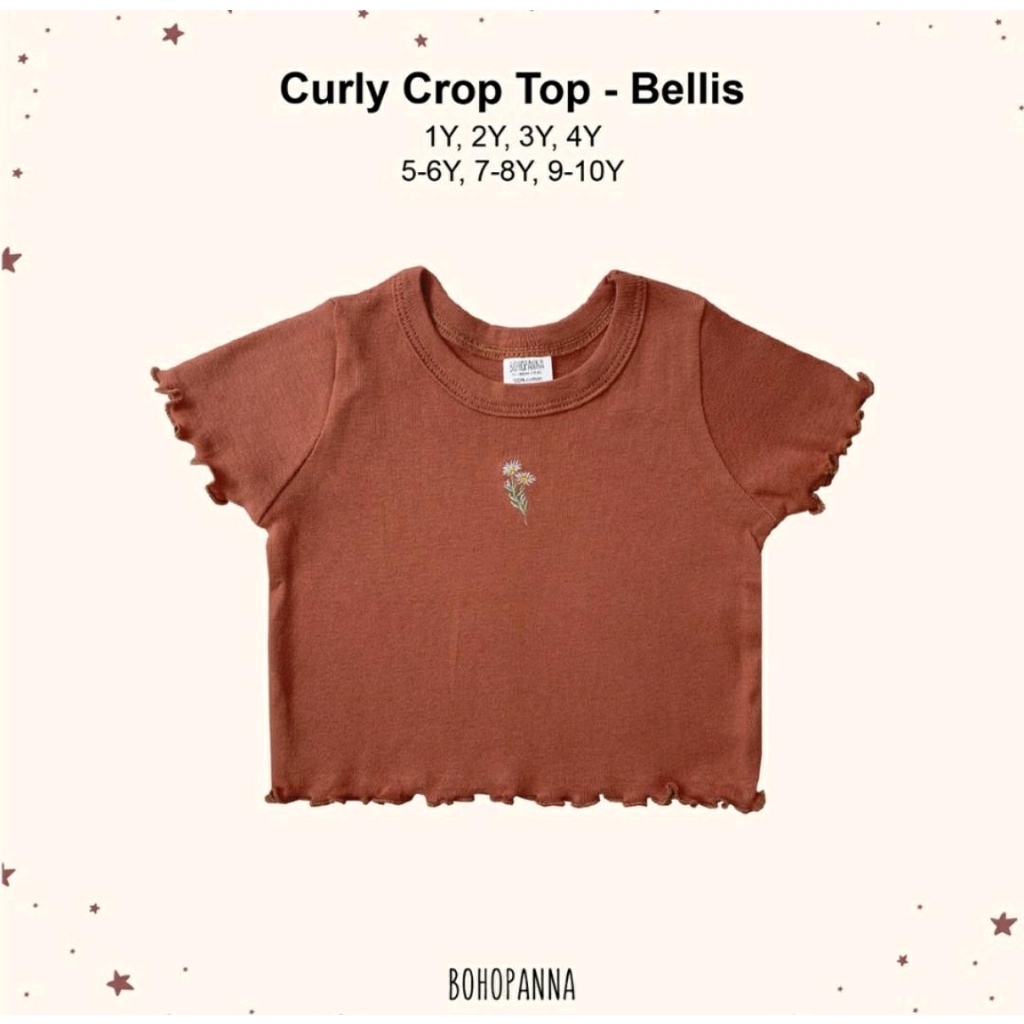 BOHOPANNA CURLY CROP TOP / ATASAN ANAK