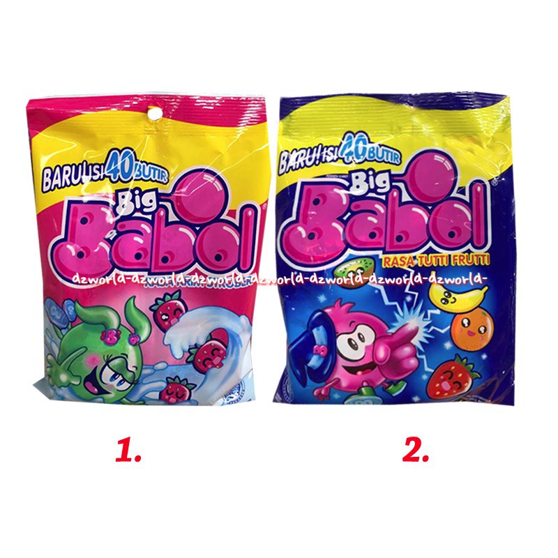 

Big Babol Asteroid 108gr Bubble Gum Permen Karet Rasa Aneka Buah Bigbabol Babbol Bubel Gum