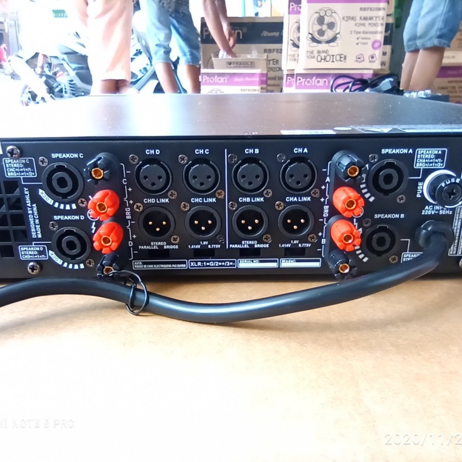 POWER ASHLEY V4800 4 CHANNEL ORIGINAL