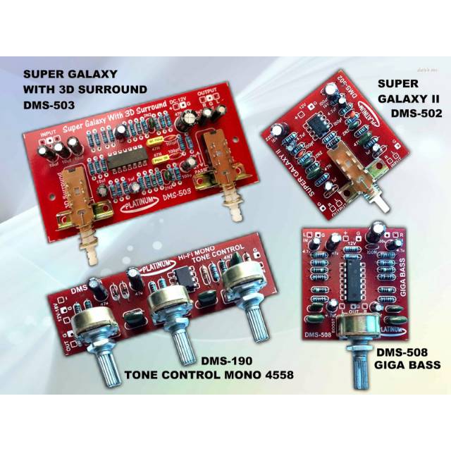 KIT TONE CONTROL MONO HIFI 4558 DMS-190