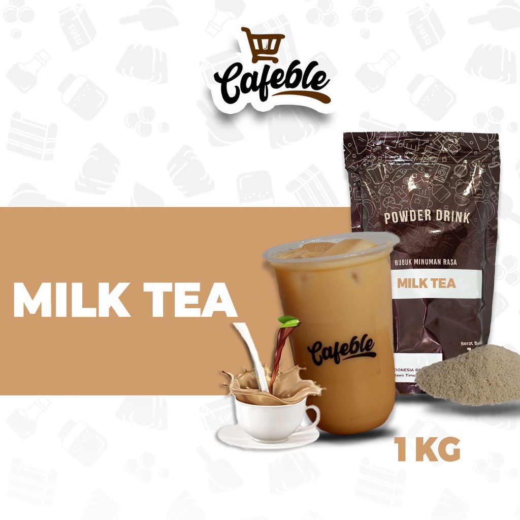 Jual Cafeble Bubuk Minuman Premium Rasa Milk Tea Kemasan Kg Shopee