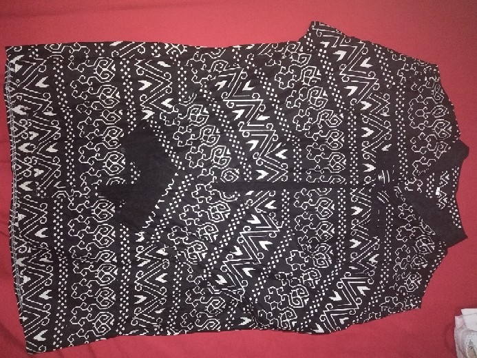 Tey-17 Batik Wanita Asj Sa Hrb026 Kenongo Kemeja Tosca Pendek