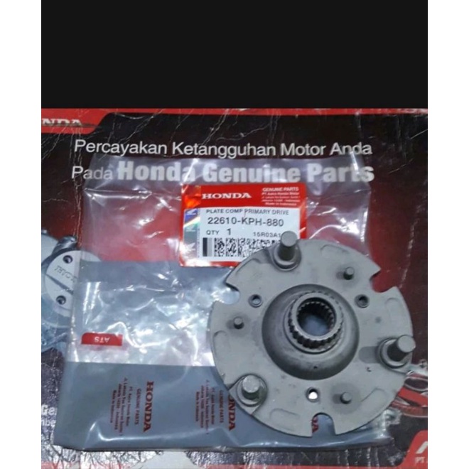 Plate Comp Primary Driven Atau Kedudukan Kampas Ganda Honda Karisma Supra X125 Kode 22610-KPH-880