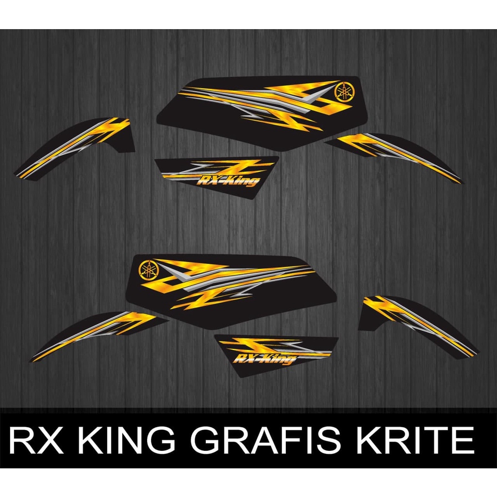 STIKER STRIPING VARIASI YAMAHA RX KING GRAFIS KRITEE FULL SELEBOR