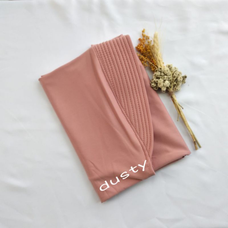 Jilbab Bergo Hamidah Jersey L /Hijab Instand-Dusty