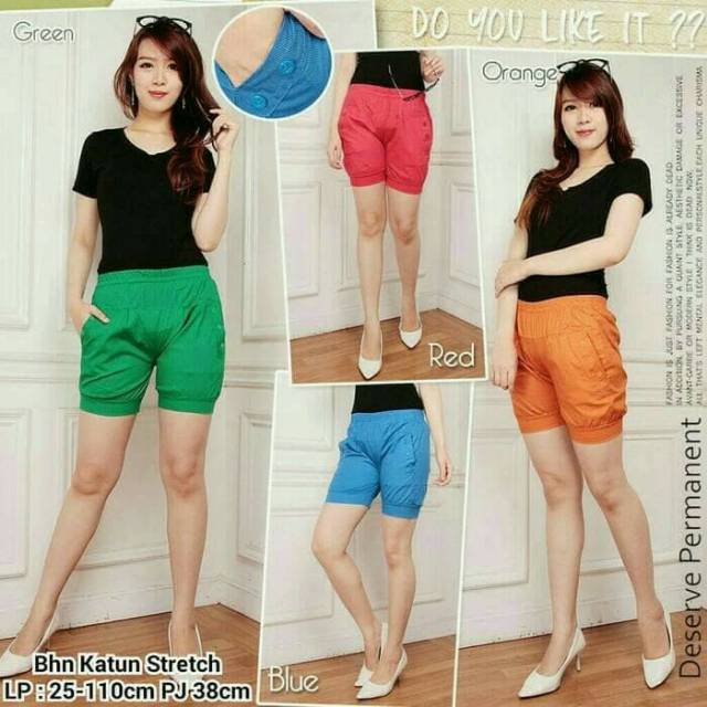 HOTPANTS Celana Pendek Wanita Casual Model Allsize Longgar Versi Korea untuk Kantor