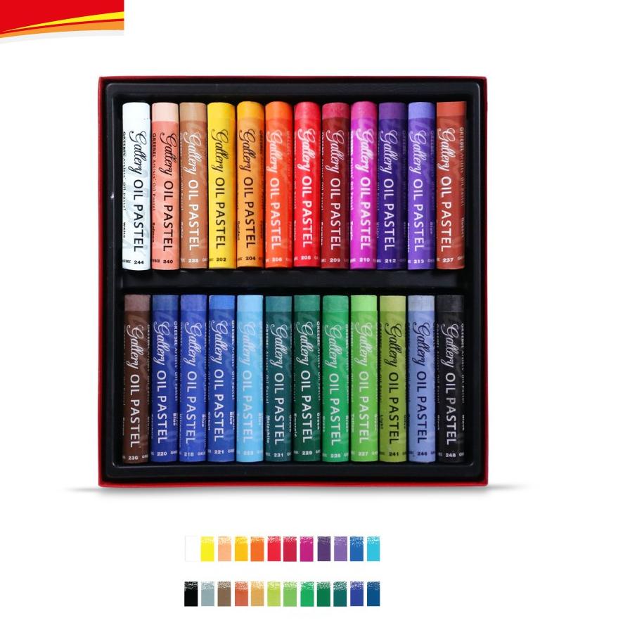 

Berkualitas! GREEBEL Artist Oil Pastel / crayon / krayon 24 Warna ✓