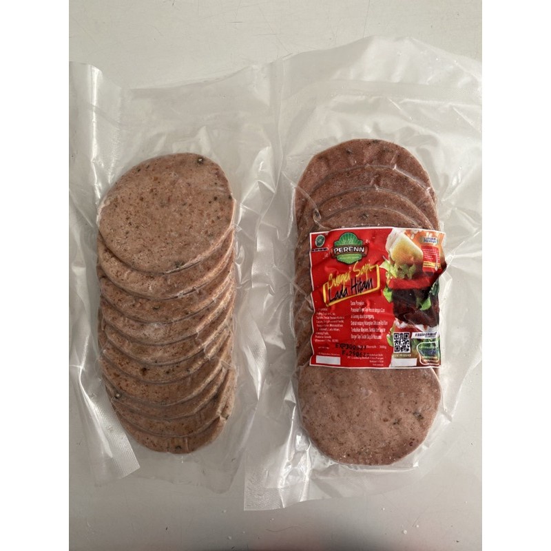 Perenn Burger Sapi Lada Hitam 280gr Isi 10pcs / Beef Burger