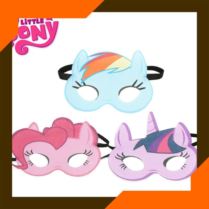 Action Figure Import My Little Pony Mainan Masker Cosplay Mata Putri Pinkie Pie Twilight Sparkle, Ra