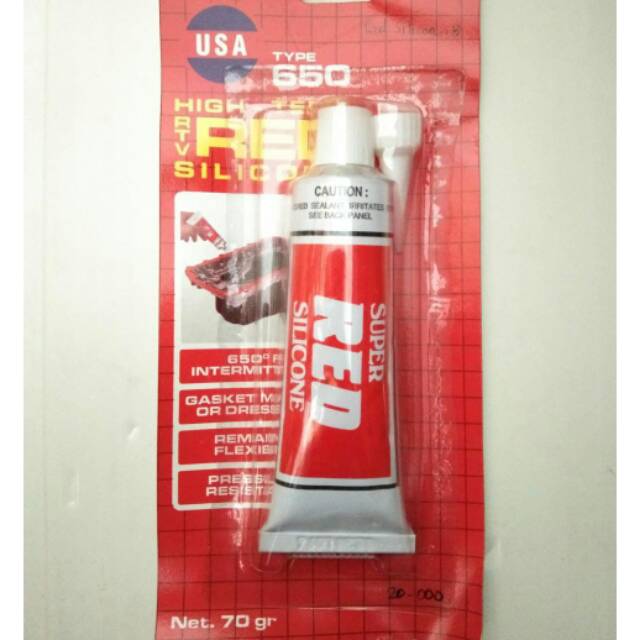 

Lem Gasket RTV Red 70gr USA