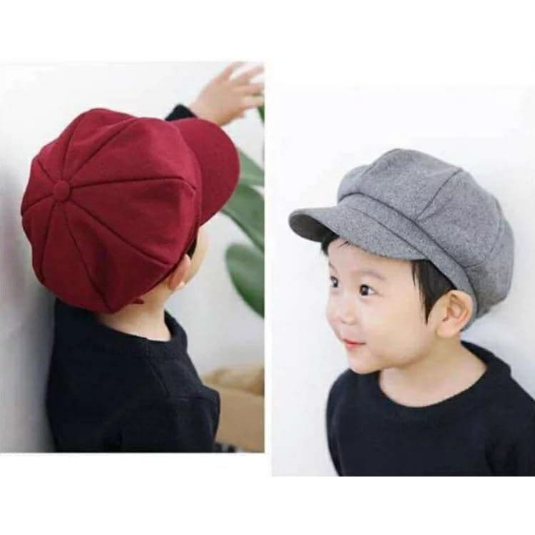 Maxkenzo Topi Newsboy 1 - 3 Tahun Topi Anak BerKualitas-3