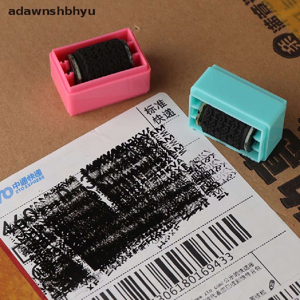 Adawnshbhyu Roller Stamp Data Security Protection Pencegah Pencurian Identitas Guard Roll