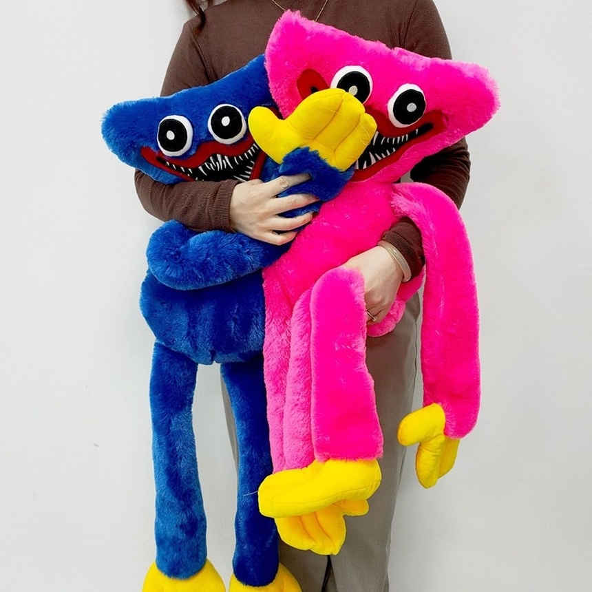 Hot sale! Aksesoris Fashion: Kacamata HitamMainan Boneka Stuffed Plush Labalaba Pink Biru Pelangi 100cm Dengan 2 Kaki Panjang Untuk Anak