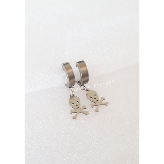 Anting Jepirlt Jurai Metal Pria Wanita Anting Metal Titanium Bestquality premium antikarat