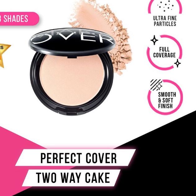 ✶ Make Over Perfect cover two way cake /bedak padat make over ➨