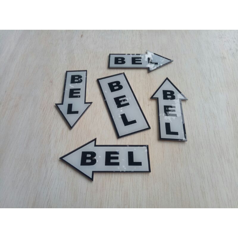 

Papan Akrilik Bel 12x5 cm