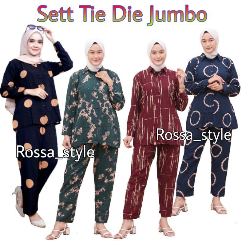 Tie dye setelan viral | Sett tie die jumbo | setelan tie die jumbo